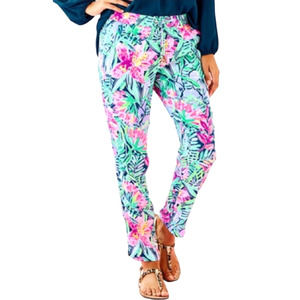 Lilly Pulitzer Piper Crop Pant Slathouse‎ Soiree Tropical Vacation Summer…